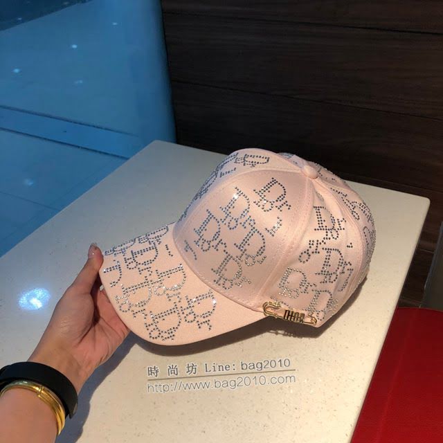 Dior新品女帽子 迪奧燙鑽棒球帽鴨舌帽  mm1462